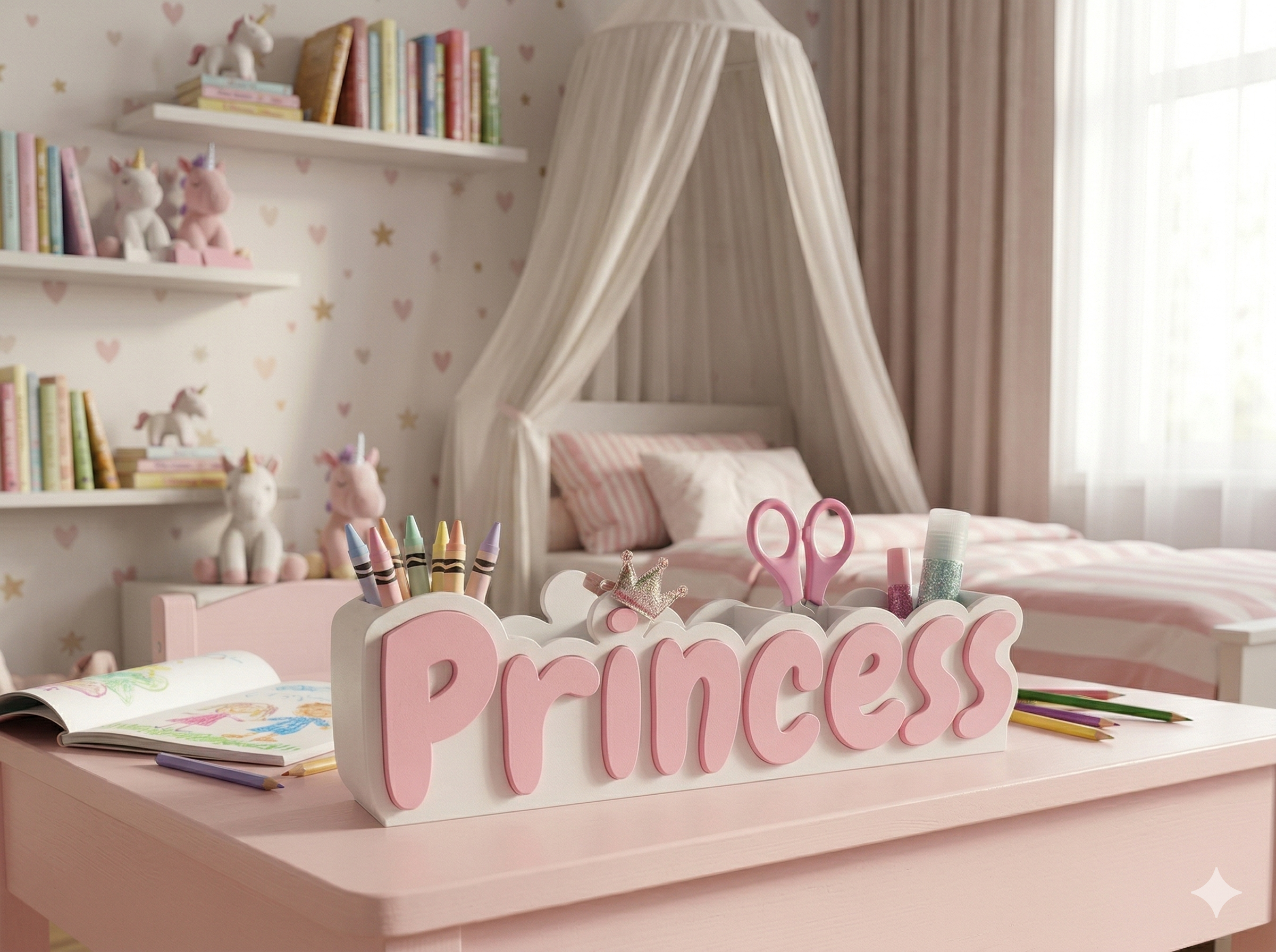 Decoração personalizada 3D Organizador