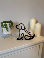 Decoração personalizada 3D Cão