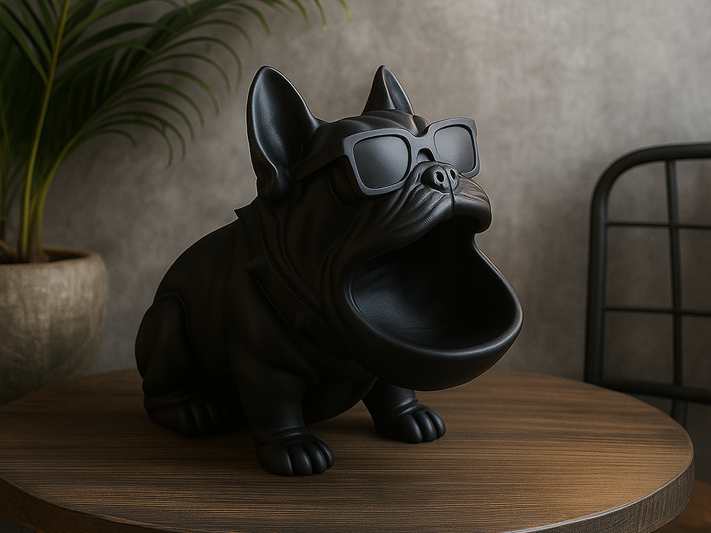 Decoração 3D Bulldog chaveiro