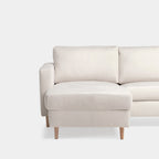 Beth - Sofá chaise longue reversível de 3 lugares