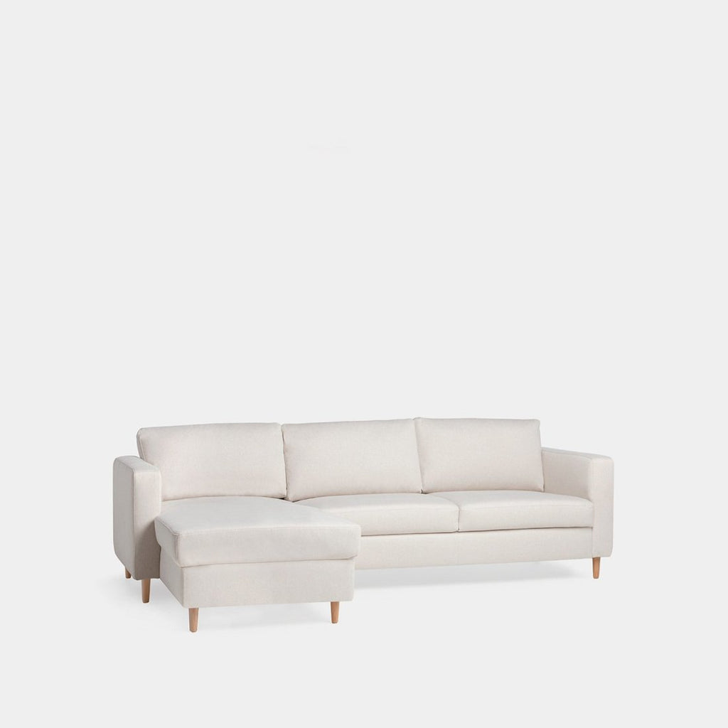 Beth - Sofá chaise longue reversível de 3 lugares