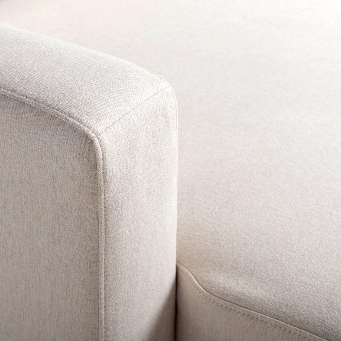 Beth - Sofá chaise longue reversível de 3 lugares