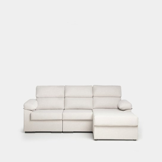 Karlmar - Sofá chaise longue reversível de 3 lugares