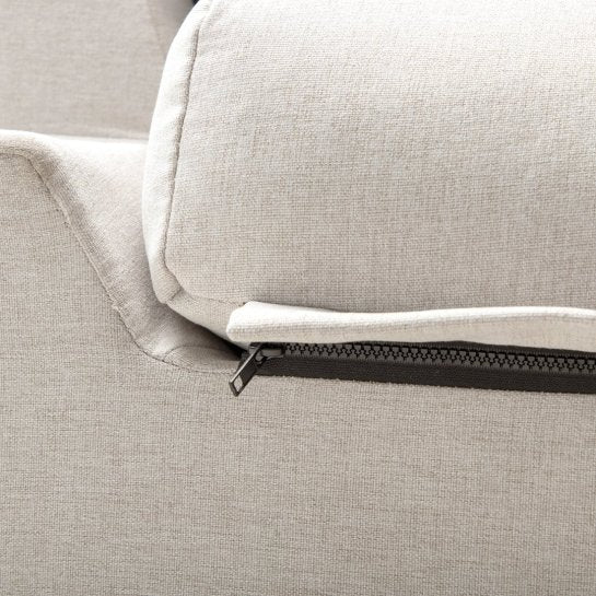 Karlmar - Sofá chaise longue reversível de 3 lugares