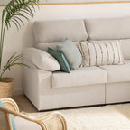Karlmar - Sofá chaise longue reversível de 3 lugares