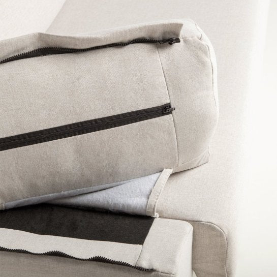 Karlmar - Sofá chaise longue reversível de 3 lugares
