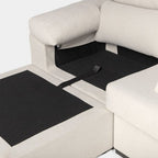 Karlmar - Sofá chaise longue reversível de 3 lugares