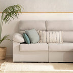 Karlmar - Sofá chaise longue reversível de 3 lugares